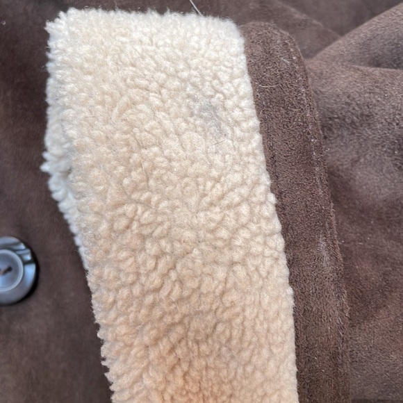 White Stag brown faux suede button down long sleeve oversized jacket size 3XL - Picture 14 of 15